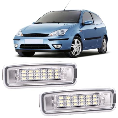 REINKO LED Kennzeichenbeleuchtung Licht E-Zulassung für Ford Focus MK1 DAW DBW DFW DNW