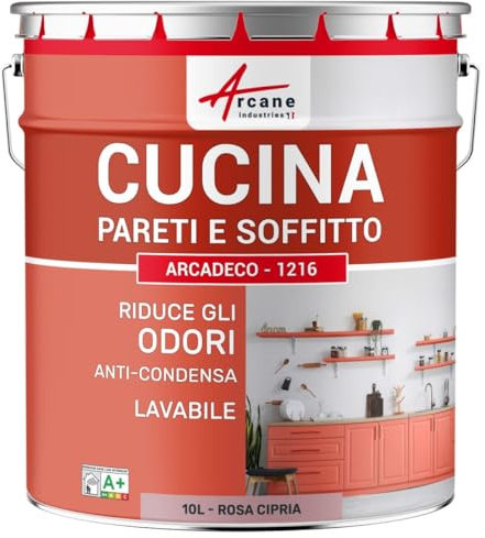 Pintura lavable para cocina, paredes y techo: ARCADECO - 1216 - Rosa Empolvado - RAL 010 70 15 - ARCANE INDUSTRIES