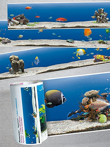 Panorama-Borte Aquarium · Tapete · Bordüre · Keine Motivwiederholung. einfach an die Wand zu bringen, da selbstklebend! … (Aquarium)