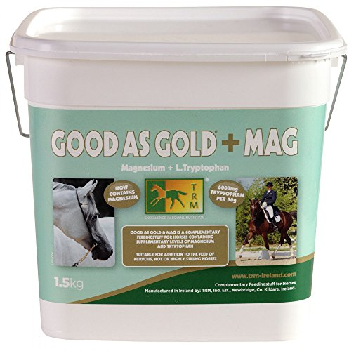 M.T.R. Good As Gold + Mag, Beruhigungsmittel mit L-Tryptophan und Magnesium (1,5 kg) für nervöse, hitzige, gestresste oder aggressive Pferde
