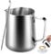 Anpro Pot à Lait 350ml - Pot à lait en Acier Inoxydable avec Mesure Mark pour Faire Mousse Le Lait,des Capuccinos, Boisson
