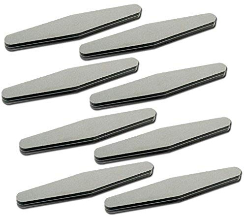 KAZIPOP Professional Nail Files 10 Pack Double Sided 100 180 Grit | Nail Buffering Files for Home and Salon Use Nail Styling Tools
