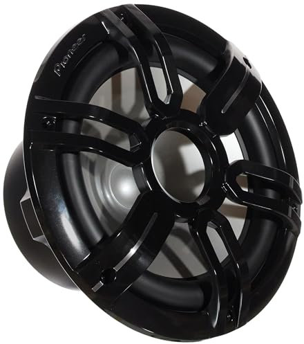 Pioneer TS-ME100WS 25cm Marine Subwoofer 300W RMS, 1x 4 Ohm, IPX7, (permut-weiße & schwarze Sportgitter)