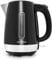 Morphy Richards Equip Jug Kettle, 1.7L, 3Kw Rapid boil, Removeable Limescale Filter, Easy View Water Gauge, Stainless Steel Case, Black, 102783