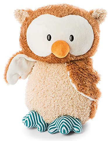 NICI Kuscheltier Baby-Eule Owlino mit drehbarem Kopf 40 cm – Eule Plüschtier für Mädchen, Jungen & Babys – Stofftier Eule zum Kuscheln, Spielen & Schlafen – Gemütliches Schmusetier ab 0 Monaten