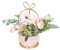 Hobyhoon - Fiori artificiali in seta con vaso, composizione floreale con ortensie e crisantemi, centrotavola, decorazione per la casa, scrivania e soggiorno, matrimoni
