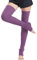 Nanxson Damen Stulpen Lange Gestrickt Beinwärmer Winter Beinstulpen Strumpf für Ballett Fitness Yoga (M, lila)