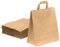 ECOCLEO® Papiertüten mit Henkel | 50 Stück Feste Papiertragetaschen, Papiertüten braun | Solide Papiertaschen, Papiertüten braun Henkel, ökologisch, biologisch abbaubar | 26cm x 14cm x 30cm