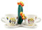 ILAB, Bomboniera matrimonio set tazzine caffè con manico e vassoio in ceramica siciliana harmony decorati a mano art PRMT21409