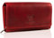 MATADOR XXL Portefeuille Femme Long Grand Format en Cuir Véritable | avec Blocage RFID certifié TÜV et Boîte Cadeau | Porte-Monnaie Grande Capacité | Porte-chequiérs Grande Taille Porte-Cartes Rouge