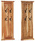 vidaXL Garderoben 2 STK. Massivholz Akazie 38x100 cm, Garderobe Holz, Wandgarderobe, Garderobenpaneel, Garderobe Massivholz, Wand Garderobe