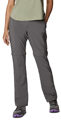 Columbia Damen Silver Ridge Utility Convertible Pant Wanderhose Zip Off, City Grey, 6 EU