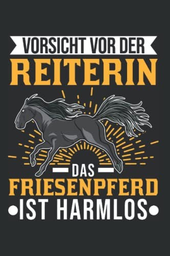 Friesenpferd Tagesplaner: Friesen Pferd Reiterin Friesenpferd / Kalender 2023 & 2024 / Wochenplaner Tagesplaner Planer / Planungsbuch To-Do-Liste / 6x9 Zoll / 100 ausfüllbare Seiten
