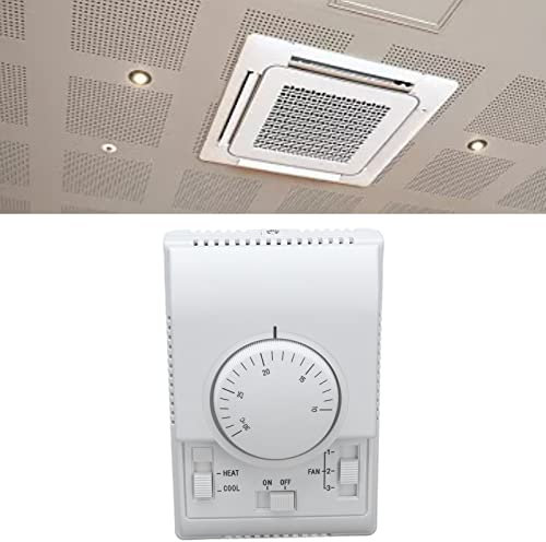 Termostato De Aire Acondicionado Central, Regulador De Interruptor De Aire Acondicionado De Calefacción Y Refrigeración De Dos Vías, Interruptor De Control De Temperatura De Instalación Integrada