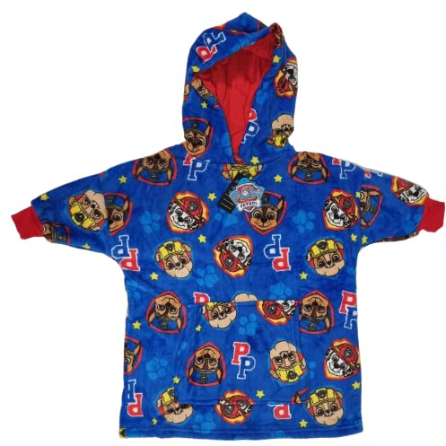 PAW PATROL - Decke Hoodie Kinder Fleece Übergröße Kapuzenpullover Kinder - 4-5 Jahre: 110cm