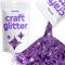 Hemway Craft Glitter - Purple | 100g Multi Size Metallic Sequin Flakes for Resin & Epoxy Crafts | Supplies for Tumblers, Cards, Jewellery, Candle, Hair, Face, Body & Nail Art