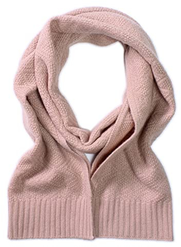 Tumelo Schal Damen & Herren, edler 100% Kaschmirschal, Unisex, warmer Strickschal, weicher Wollschal - Camel