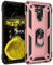 KOUYI Cover per Huawei Mate 20 Lite, Custodia Antiurto Grado Militare 360° Girevole Regolabile Ring Armor Bumper TPU Case Magnetica Supporto Silicone Custodie per Huawei Mate 20 Lite (Oro Rosa)