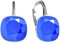 Damen Hängen Ohrringe Silber 925 mit Marken Kristalle Zirkonia - Schmuck Echt Silberne Hängende Ohrhanger für Frauen und Mädchen - Hängeohrringe Ideal Geschenk (Royal blue)