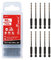 VALYRIANTOOL 10 Stück 7/64 Zoll Schlagbohrer-Set, Sechskantbohrer-Set, Schwarz Gold Bohrer-Set, HSS Schnellwechsel-Schlagschrauber-Bit-Set für Kupfer, Aluminium, Zinklegierung, Holz, Kunststoff