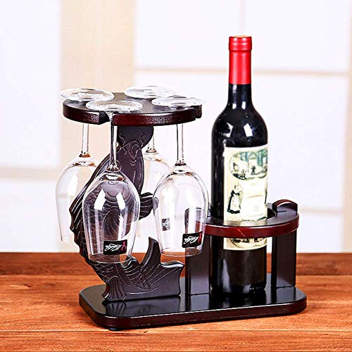 Hölzernes Delphin-Flaschenregal, Weinregal, Retro-Ornamente, kreatives Cello, Laute, Orchidee, Fisch, Pilz, Weinbecherhalter, Zuhause, Wohnzimmer, Weinregal (ohne Tassen und Flaschen). Weinregal,