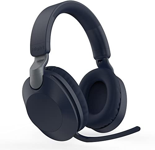 Wireless Gaming Headset mit Mikrofon kabellos Noise Cancelling Kopfhörer PC Headset mit Geräuschunterdrückung über Ohr Gaming Kopfhörer Over-Ear Kopfhörer Faltbare Headphones mit Freisprechfunktion
