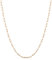 PROSILVER Chaîne Plaqué Or Rose Femme Trombone 51+5cm, Collier Chaîne Fine Ajustable 1,7mm de Large