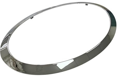 KYYET Chrom-Scheinwerfer-Zierring, Blende, kompatibel mit Mini Cooper 2014–2019 F55 F56 F57 | (Links)