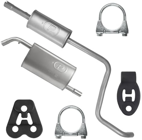 Polmo Schalldämpferset Auspuffanlage Auspuff für Mitsubishi Colt 6 VI Z30 2004-06/2012 1.1 1.3