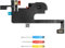 MMOBIEL Earpiece Speaker Flex Cable Compatible with iPhone 14 – Ear Speaker Flex Replacement – Top Ear Piece Repair – Incl. Screwdrivers