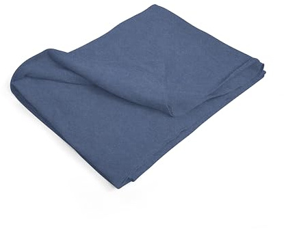 SETEX Premium-Kuscheldecke, 85% Baumwolle/15% Polyester, Decke als Zimmer-Deko, Schlafzimmer-Deko und mehr, 200 x 150 cm große Tagesdecke, Dunkelblau