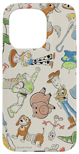 Disney and Pixar's Toy Story 4 Characters Retro Print Case for iPhone 15 Pro