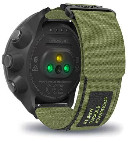 AireWiki Stoff Armband Kompatibel mit Suunto 9 Peak/Suunto 5 peak Armband Nylon Für Herren Damen Sport Ersatzband mit Uhrenarmband Für Suunto 9 Peak/Suunto 5 peak (grün)
