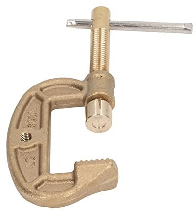 Welding Ground Clamp Brass, 300A G Style Anti Oxidation Good Electrical Conductivity Clamping Range Up to 43mm Earth Clamp, for Plasma Cutter Welder