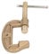 Welding Ground Clamp Brass, 300A G Style Anti Oxidation Good Electrical Conductivity Clamping Range Up to 43mm Earth Clamp, for Plasma Cutter Welder