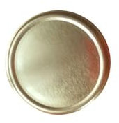 10 X JAM JAR CAP LIDS TWIST OFF - 63mm/ Normal & Deep. IDEAL FOR ANY TYPE OF PRESERVES,HONEY,JAM,MARMALADE,CHYTNEYS,THE LIDS ARE ACID PROOF. (Gold Plain)