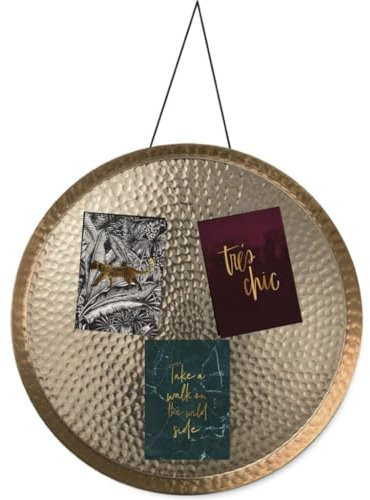 Gusta Wand-Dekoschale 38 cm Gold/Aluminium