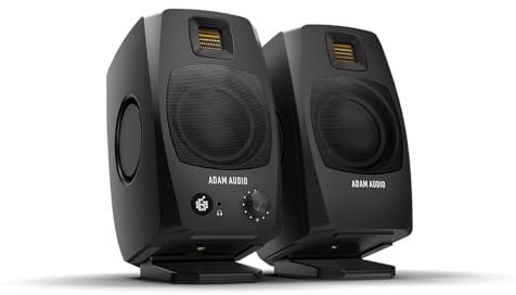 ADAM Audio D3V Desktop Active Monitoring System with USB-C Connection (Pair, Black)