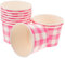 BEBEMOKO 10 Stück Eisschale Dessertbecher Puddingbecher Lebensmittelbehälter Joghurtbehälter Eisbecher ohne Deckel zum Mitnehmen Lebensmittelbehälter Eiskugeln Becher Eisbecher Papier Rosa