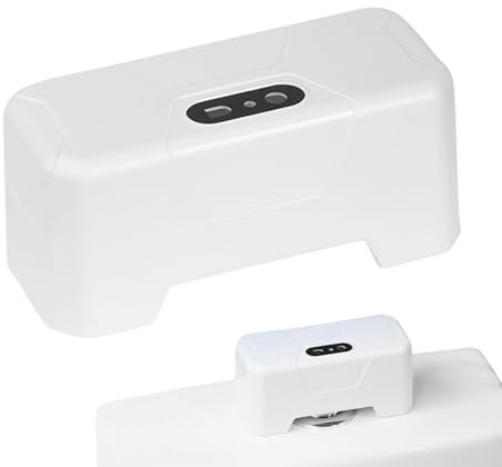 Descargador de inodoro automático, Kit de reemplazo de descarga de inodoro sin contacto, Descargador de inodoro con sensor infrarrojo externo manos libres, carga USB recargable con batería de 1800 mAh