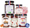 Coffret Gourmet Noël, Miel de Montagne, Miel à la Rose, Délice de Miel aux Noisettes, Miel au Piment, Douceur de Miel à la Myrtille - LES ABEILLES DE MALESCOT