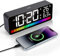 Gerbala Digitaler Wecker, mit RGB-Nachtlicht, 4 Stufen Bildschirmhelligkeit, 2 Alarm-Modi, LED Digitaluhr für Kinder mit Temperatur und Luftfeuchtigkeit, 12/24 Stunden, Snooze, USB Ladeanschluss