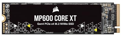 Corsair MP600 CORE XT 1TB M.2 PCIe Gen4 NVMe SSD – Bis zu 5900MB/s – QLC NAND – M.2 2280 – Für PCIe 4.0-Notebooks und -Desktops – Schwarz