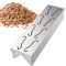 Vllold ahumadero para barbacoa - Caja de ahumadero resistente | Accesorios de barbacoa de acero inoxidable con tapa con bisagras práctica para la máxima producción de humo