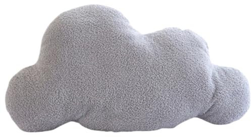 KUKUShining Weiches Wolken Wurfkissen Aus Plüsch, Süßes Dekoratives Plüschkissen for Sofa Lesen Wohnzimmer Heimdekoration(Dark,25cm/9.84in)