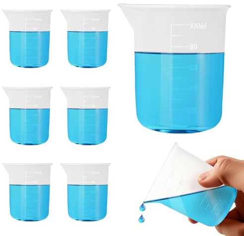 6 Pcs Silicone Laundry Measuring Cup, 100ml Soft Laundry Detergent Cup, No-Clean Design Silicone Laundry Detergent Measuring Cup for Home, Dormitory, Hotel, Apartment