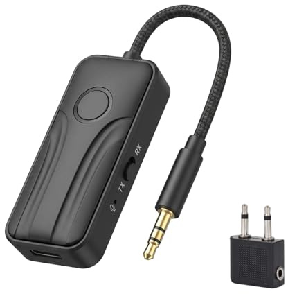 nilic Bluetooth 6.0 Transmitter Receiver, 2-in-1 Wireless Bluetooth Adapter