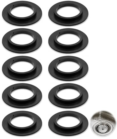10PCS Joint Bonde Evier, Joint en élastomère pour paniers filtrants, Compatible Ø54mm Ø32mm, Joint en Caoutchouc Durable pour Filtre Cuisine, Bouchon Évier Cuisine, Étanchéité Optimale