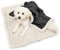 Fleece Haustierdecke Flauschig Waschbar Sherpa Plüsch Kuscheldecke Hundebett für Hunde Welpen Katzen, 114 x 76cm
