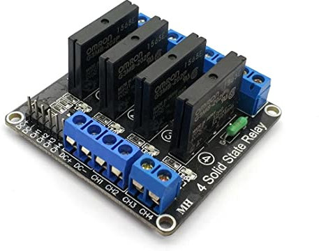 DollaTek Low-Level-Trigger 4-Kanal 5V Solid State Relaismodul Platine SSR